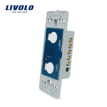 Livolo US Light Switch Electrical 110V 2 Gang Way Wall Touch Remote Switch with LED indicator VL-C502SR